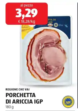 ALDI Porchetta di ariccia igp offerta