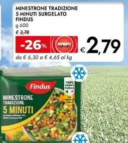 Bennet Minestrone tradizione 5 minuti surgelato FINDUS offerta