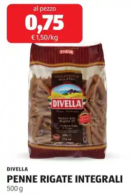 ALDI Divella penne rigate integrali offerta