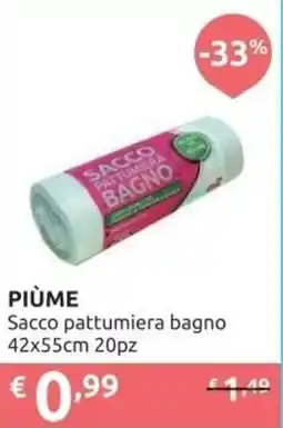 Ipersoap PIÙME Sacco pattumiera bagno offerta