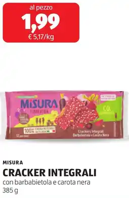 ALDI Misura cracker integrali offerta