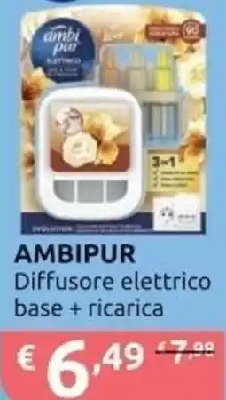 Ipersoap AMBIPUR Diffusore elettrico base + ricarica offerta