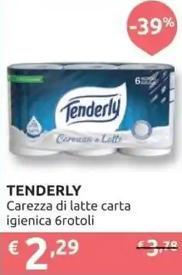 Ipersoap TENDERLY Carezza di latte carta igienica offerta
