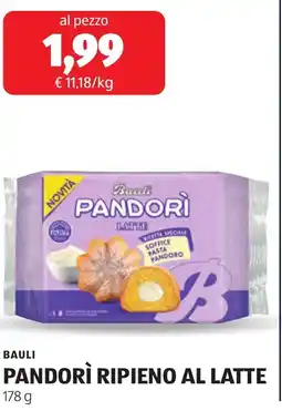 ALDI Bauli pandorì ripieno al latte offerta