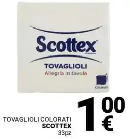 Supermercati Gulliver Tovaglioli colorati SCOTTEX offerta