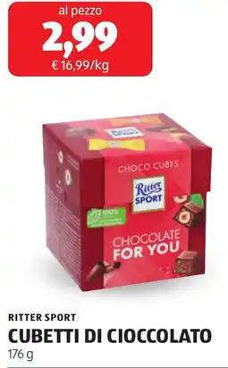 ALDI Ritter sport cubetti di cioccolato offerta