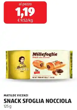 ALDI Matilde vicenzi snack sfoglia nocciola offerta