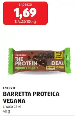 ALDI Enervit barretta proteica vegana offerta