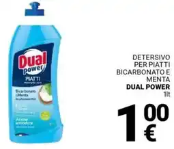 Supermercati Gulliver Detersivo per piatti bicarbonato e menta DUAL POWER offerta