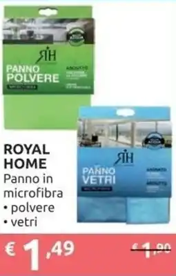 Ipersoap ROYAL HOME Panno in microfibra polvere, vetri offerta