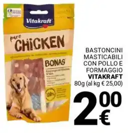 Supermercati Gulliver Bastoncini masticabili con pollo e formaggio VITAKRAFT offerta