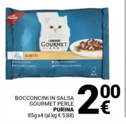 Supermercati Gulliver Bocconcini in salsa gourmet perle PURINA offerta