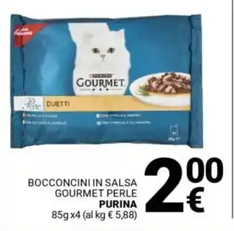 Supermercati Gulliver Bocconcini in salsa gourmet perle PURINA offerta