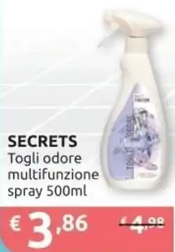 Ipersoap SECRETS Togli odore multifunzione spray offerta