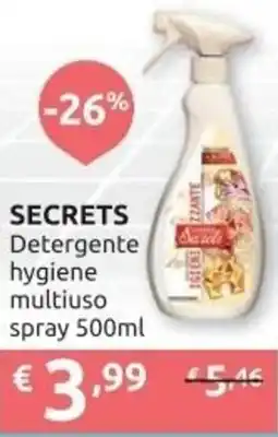 Ipersoap SECRETS Detergente hygiene multiuso spray offerta