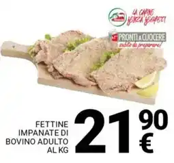 Supermercati Gulliver Fettine impanate di bovino adulto al kg offerta