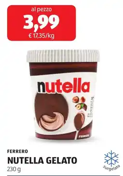 ALDI FERRERO NUTELLA GELATO offerta