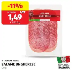 ALDI Il tagliere del re salame ungherese offerta