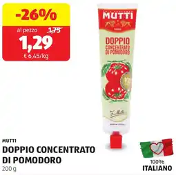 ALDI Doppio concentrato di pomodoro offerta