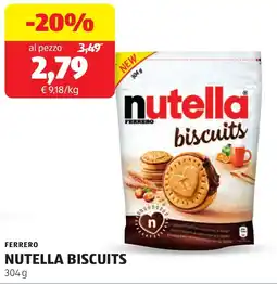 ALDI Ferrero nutella biscuits offerta