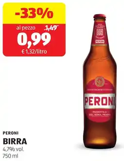 ALDI Peroni birra offerta