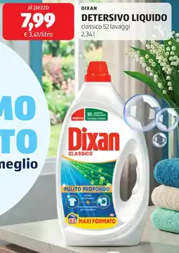 ALDI Dixan detersivo liquido offerta