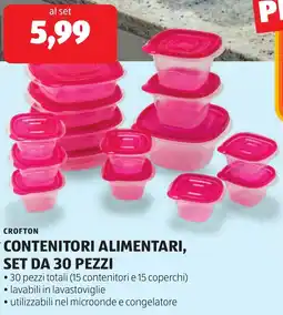 ALDI Crofton contenitori alimentari, set da 30 pezzi offerta
