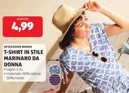 ALDI Up2fashion women t-shirt in stile marinaro da donna offerta