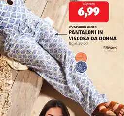 ALDI Up2fashion women pantaloni in viscosa da donna offerta