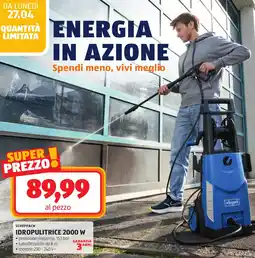 ALDI Scheppach idropulitrice 2000 w offerta