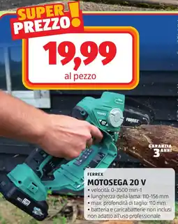 ALDI Ferrex motosega 20 v offerta