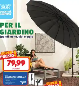 ALDI Belavi ombrellone laterale offerta