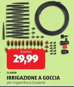 ALDI Claber irrigazione a goccia offerta