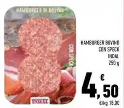 Conad Superstore Hamburger bovino con speck indal offerta