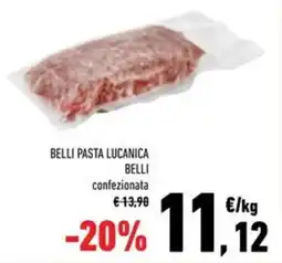 Conad Superstore Belli pasta lucanica belli offerta