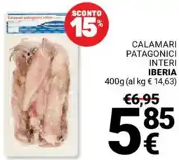 Supermercati Gulliver Calamari patagonici interi IBERIA offerta