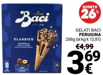 Supermercati Gulliver Gelati baci PERUGINA offerta