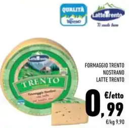 Conad Superstore Formaggio trento nostrano latte trento offerta