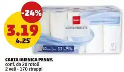 PENNY Carta igienica CARTA IGIENICA PENNY. offerta