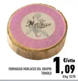Conad Superstore Formaggio morlacco del grappa offerta