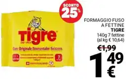 Supermercati Gulliver Formaggio fuso a fettine TIGRE offerta