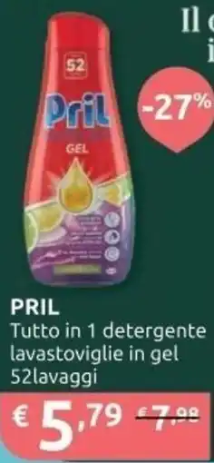 Ipersoap PRIL Tutto in 1 detergente lavastoviglie in gel offerta
