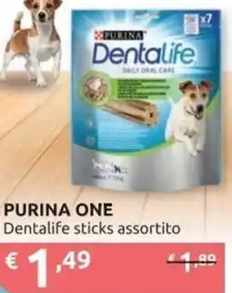Ipersoap PURINA ONE Dentalife sticks offerta