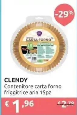 Ipersoap CLENDY Contenitore carta forno friggitrice aria 15pz offerta