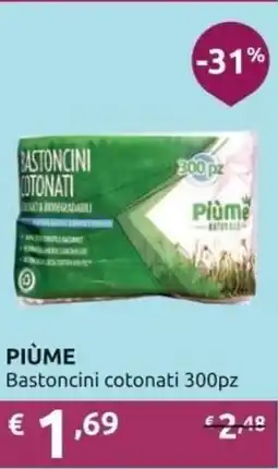 Ipersoap PIÙME Bastoncini cotonati offerta