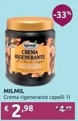 Ipersoap MILMIL Crema rigenerante capelli offerta