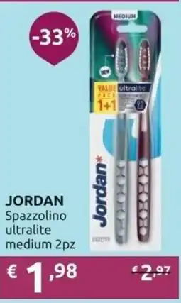 Ipersoap JORDAN Spazzolino ultralite medium offerta