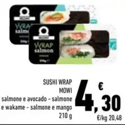 Conad Superstore Sushi wrap mowi offerta