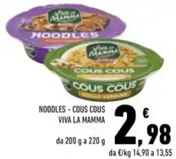 Conad Superstore Noodles - cous cous viva la mamma offerta