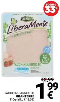 Supermercati Gulliver TACCHINO ARROSTO GRANTERRE offerta